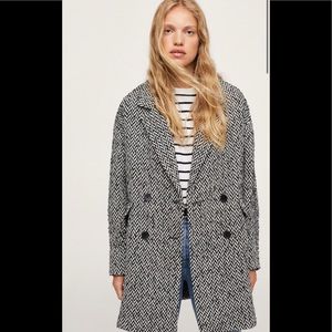 Small wool blend MANGO coat NWT